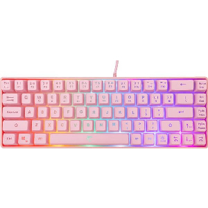 WHITE SHARK RGB GAMING MEMBRANE KEYBOARD RONIN PINK GK-2201P