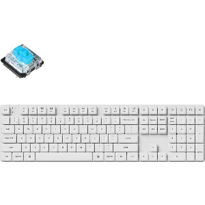 ΜΗΧΑΝΙΚΟ ΠΛΗΚΤΡΟΛΟΓΙΟ KEYCHRON K5 PRO HS BLUE SWITCH RGB BACKLIGHT WHITE (K5P-Q2)