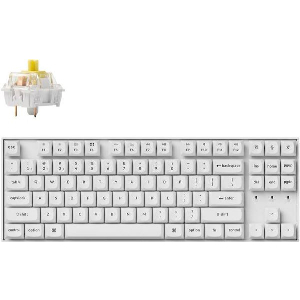 ΜΗΧΑΝΙΚΟ ΠΛΗΚΤΡΟΛΟΓΙΟ KEYCHRON K8 PRO HS G PRO BANANA SWITCH RGB BACKLIGHT WHITE (K8P-P4)