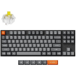 ΠΛΗΚΤΡΟΛΟΓΙΟ KEYCHRON K8 MAX K8M-B4 QMK WIRELESS MECHANICAL BANANA SWITCH RGB 80% US