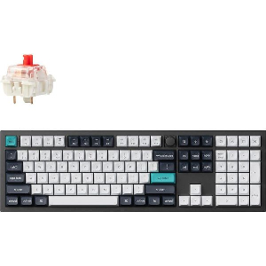 ΠΛΗΚΤΡΟΛΟΓΙΟ KEYCHRON Q6 MAX Q6M-M1 QMK/VIA WIRELESS CUSTOM MECHANICAL-RED SWITCH 100% US