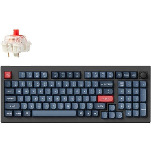 ΠΛΗΚΤΡΟΛΟΓΙΟ KEYCHRON V5 MAX QMK/VIA V5M-D1 WIRELESS BT/2,4/WIRED CUSTOM MECH RED SWITCH 96% US