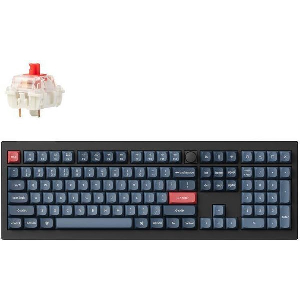 ΠΛΗΚΤΡΟΛΟΓΙΟ KEYCHRON V6 MAX V6M-D1 QMK/VIA WIRELESS BT/2,4/WIRED CUSTOM MECH RED SWITCH 100% US