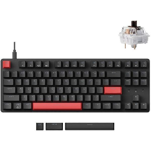 ΠΛΗΚΤΡΟΛΟΓΙΟ LEMOKEY X1 X1-A3 QMK/VIA WIRED TKL 80% MECHANICAL - BROWN SWITCH US