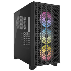 CASE CORSAIR 3000D ICUE RGB AIRFLOW TEMPERED GLASS MIDI-TOWER BLACK