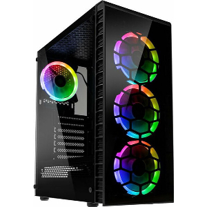 CASE KOLINK OBSERVATORY LITE RGB MIDI-TOWER - TEMPERED GLASS - BLACK