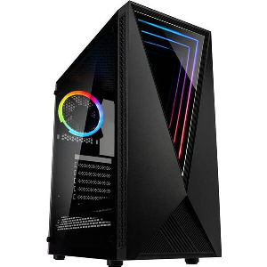 CASE KOLINK VOID RGB MIDI-TOWER - BLACK - TEMPERED GLASS WINDOW