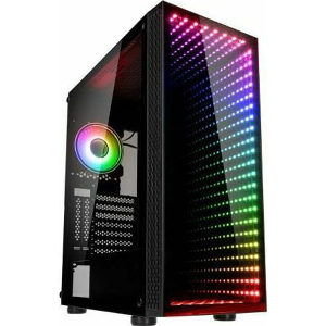CASE KOLINK VOID RIFT ARGB MIDI-TOWER BLACK TEMPERED GLASS INFINITY MIRROR PC CASE