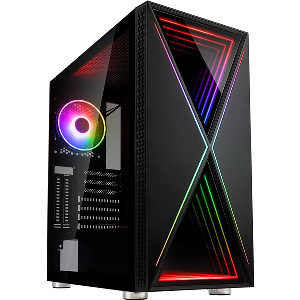 CASE KOLINK VOID X ARGB MIDI-TOWER BLACK TEMPERED GLASS PC CASE