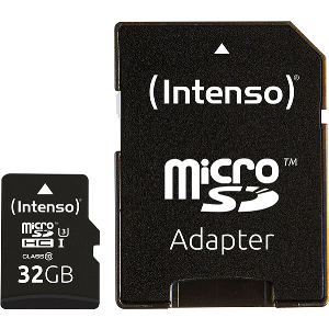 INTENSO 3433480 32GB MICRO SDHC UHS-I PROFESSIONAL CLASS 10 + ADAPTER