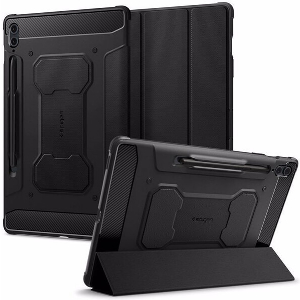 SPIGEN RUGGED ARMOR PRO BLACK FOR SAMSUNG GALAXY TAB S9 FE+ 2023