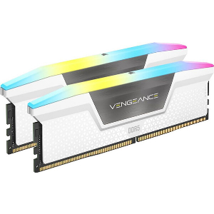 RAM CORSAIR CMH32GX5M2E6000C36W VENGEANCE RGB WHITE 32GB (2X16GB) DDR5 6000MT/S CL36 DUAL KIT