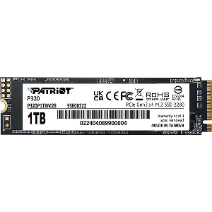 SSD PATRIOT P320 1TB NVME PCIE GEN3 X4 M.2 2280 P320P1TBM28