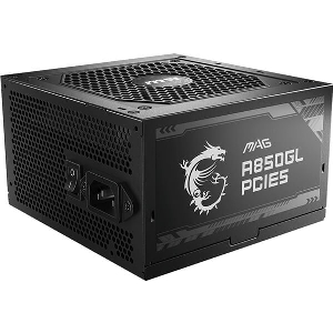 PSU MSI MAG A850GL PCIE5 UNIT 850W 20+4 PIN ATX ATX BLACK 84 MONTHS GUARANTEE