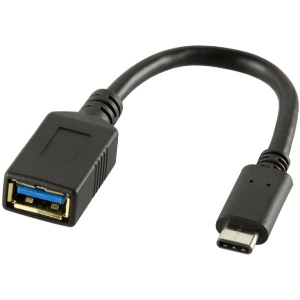 LOGILINK CU0098 USB 3.1 GEN1 TYPE-C MALE TO USB 3.1 GEN1 TYPE-A FEMALE ADAPTER 0.15M BLACK