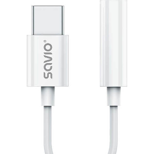 SAVIO AK-51 ADAPTER USB-C-MINI JACK 3.5 MM, ADAPTER USB