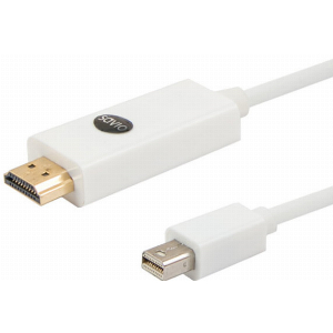 SAVIO CL-83 MINI DISPLAYPORT (M) - HDMI (M) CABLE 1.8M WHITE