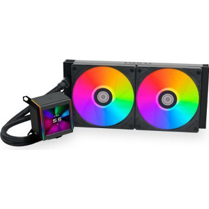 LIAN LI GALAHAD II LCD 280 BLACK - AIO GPU LIQUID COOLER WITH ARGB FANS