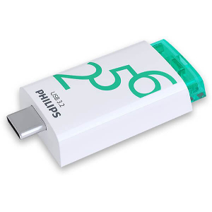 PHILIPS CLICK SERIES 256GB USB 3.2 TYPE-C FLASH DRIVE OTG SPRING GREEN FM25FD175B/00