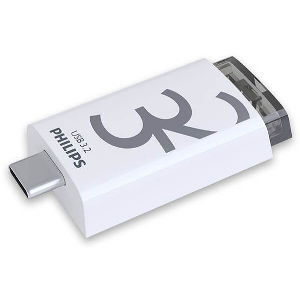 PHILIPS CLICK SERIES 32GB USB 3.2 TYPE-C FLASH DRIVE OTG SHADOW GREY FM32FD175B/00
