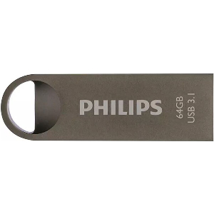 PHILIPS MOON 64GB USB 3.1 FLASH DRIVE SPACE GREY FM64FD165B/00