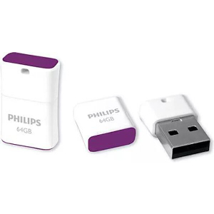 PHILIPS PICO EDITION 64GB USB 2.0 FLASH DRIVE MAGIC PURPLE FM64FD85B/00