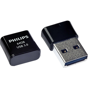 PHILIPS PICO EDITION 64GB USB 3.0 FLASH DRIVE MIDNIGHT BLACK FM64FD90B/00