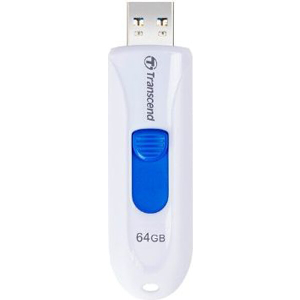 TRANSCEND JETFLASH 790 64GB USB 3.2 GEN 1/3.1 GEN 1 FLASH DRIVE WHITE TS64GJF790W