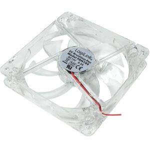 LOGILINK FAN104 PC CASE COOLER FAN 120X120X25MM ACRYLIC WITH 4 BLUE LED