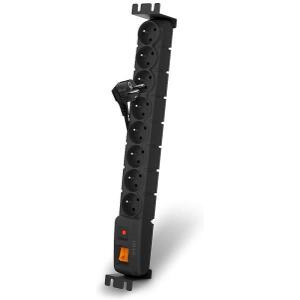 ACAR SURGE PROTECTOR S8 FA RACK 8 SOCKETS 3M BLACK