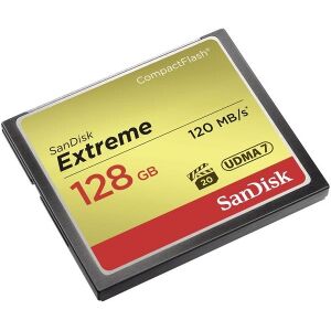 SANDISK SDCFXSB-128G-G46 EXTREME 128GB COMPACT FLASH MEMORY CARD