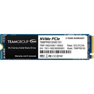 SSD TEAM GROUP TM8FP6512G0C101 MP33 512GB NVME PCIE GEN3 X 4 M.2 2280