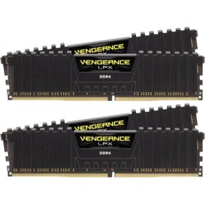 RAM CORSAIR CMK32GX4M4Z3200C16 VENGEANCE LPX BLACK 32GB (4X8GB) DDR4 3200MHZ QUAD KIT