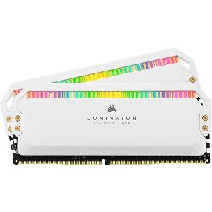 RAM CORSAIR CMT16GX4M2C3600C18W DOMINATOR PLATINUM RGB WHITE 16GB (2X8GB) DDR4 3600MHZ DUAL KIT