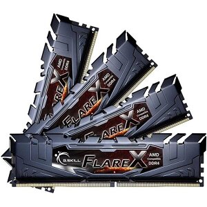 RAM G.SKILL F4-3200C16Q-64GFX 64GB (4X16GB) DDR4 3200MHZ FLARE X (FOR AMD) QUAD CHANNEL KIT