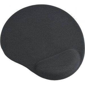 GEMBIRD MP-GEL-BK GEL MOUSE PAD WITH WRIST SUPPORT BLACK