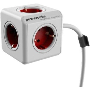 ALLOCACOC POWERCUBE EXTENDED 3M INCL. 3M CABLE RED TYPE F WHITE
