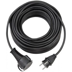 BRENNENSTUHL EXTENSION CABLE RUBBER IP44 5M BLACK 1161420