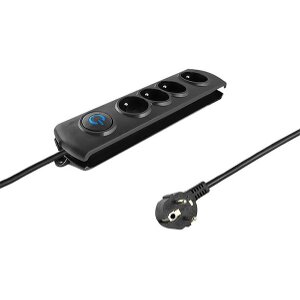QOLTEC 50104 SURGE PROTECTOR 4 SOCKETS 1.5M ΜΕ ΔΙΑΚΟΠΤΗ