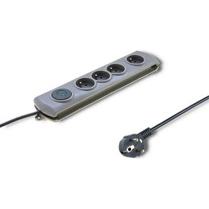 QOLTEC 50163 SURGE PROTECTOR 4 SOCKETS 1.5M ΜΕ ΔΙΑΚΟΠΤΗ