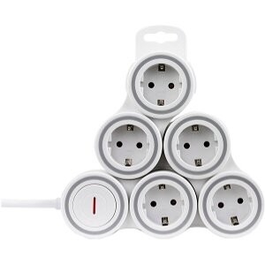 REV MULTIPLE SOCKET OUTLET SUPRAFLEX WHITE 0015520115