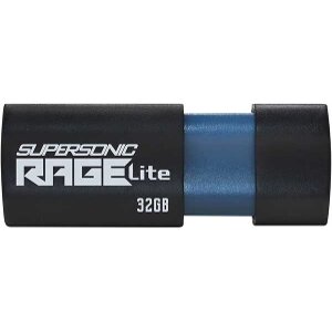 PATRIOT PEF32GRLB32U SUPERSONIC RAGE LITE 32GB USB 3.2 GEN 1 FLASH DRIVE