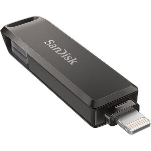 SANDISK SDIX70N-064G-GN6N IXPAND LUXE 64GB USB 3.0 TYPE-C AND LIGHTNING FLASH DRIVE