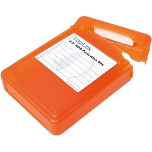 LOGILINK UA0133O HARD COVER PROTECTION BOX FOR 1X 3.5'' HDD ORANGE