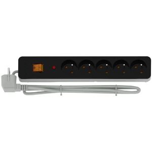 ACAR SURGE PROTECTOR X5 3M BLACK/GREY ΜΕ ΔΙΑΚΟΠΤΗ