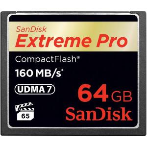 SANDISK SDCFXPS-064G-X46 EXTREME PRO 64GB COMPACT FLASH UDMA-7 MEMORY CARD