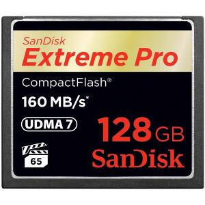 SANDISK SDCFXPS-128G-X46 EXTREME PRO 128GB COMPACT FLASH UDMA-7 MEMORY CARD