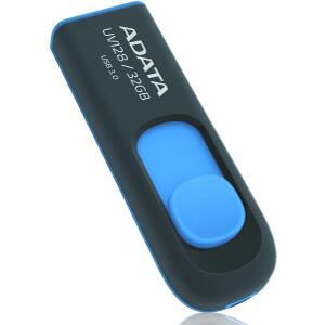 ADATA DASHDRIVE UV128 32GB USB3.0 FLASH DRIVE BLACK/BLUE