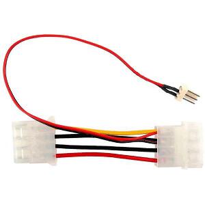 INLINE 3-PIN TO 4-POL MOLEX FAN ADAPTER CABLE