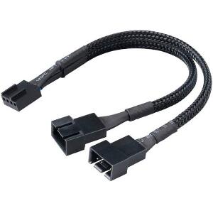 AKASA AK-CBFA04-15 BLACK BRAIDED PWM FAN SPLITTER